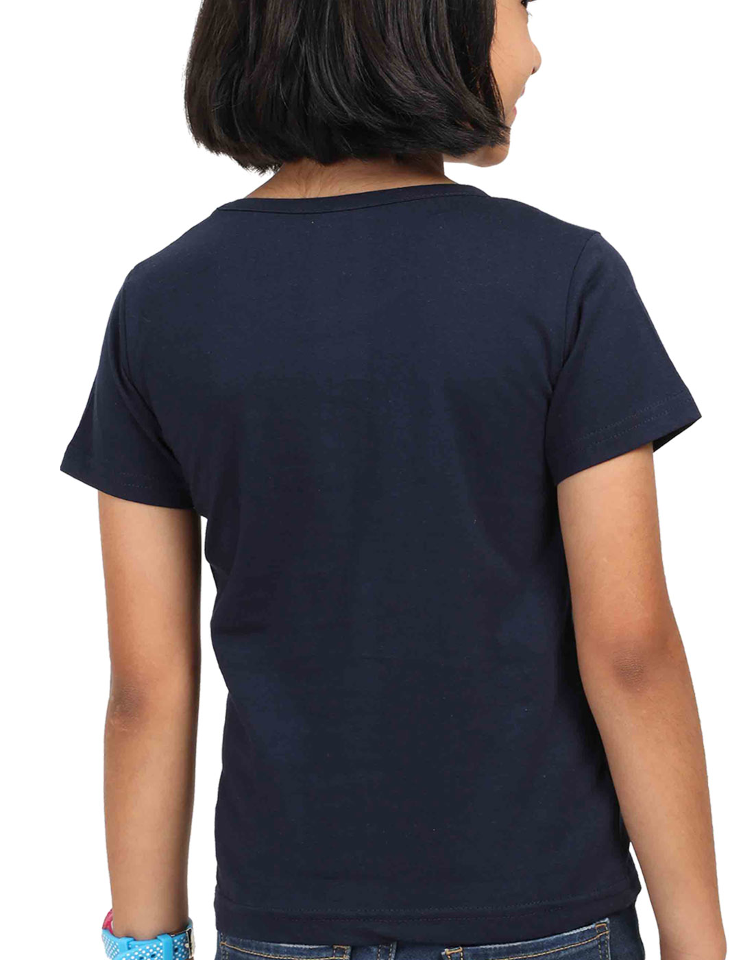 Jai Hind Round Neck Half Sleeve Classic T-Shirts for Girls Vastrdhamm