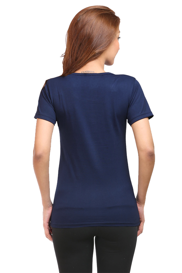 Shiv Ji Third Eye Round Neck Half Sleeve Classic T-Shirts for Women Vastrdhamm