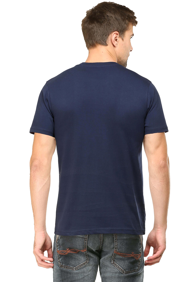 Shree Krishan Flute Melody Round Neck Half Sleeve Classic T-Shirts for Men Vastrdhamm