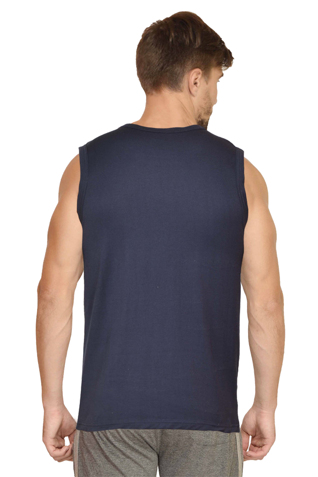 Hanuman Power Within Round Neck Sleeveless T-Shirts for Men Vastrdhamm