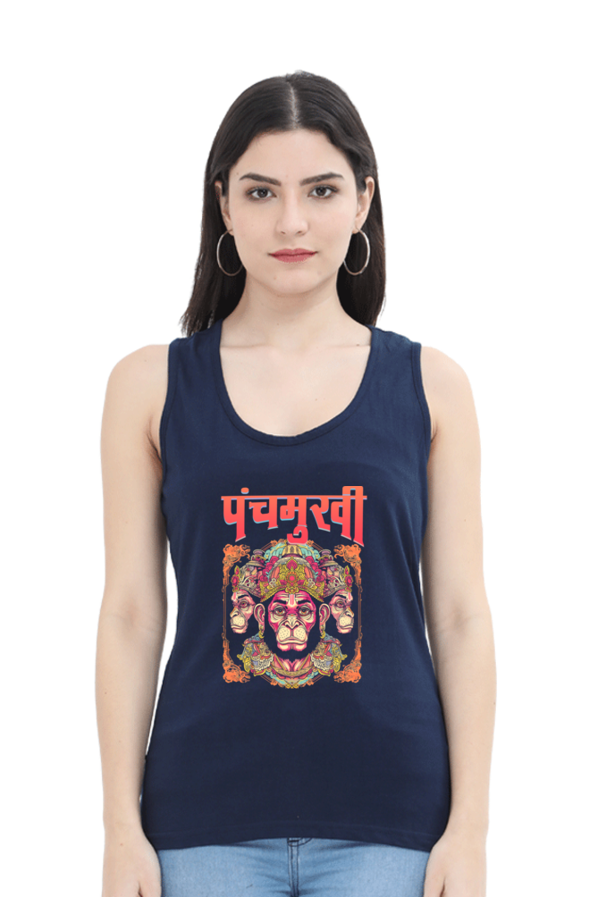 Hanuman Unyielding StrengthTank Top T-Shirts for Women Vastrdhamm