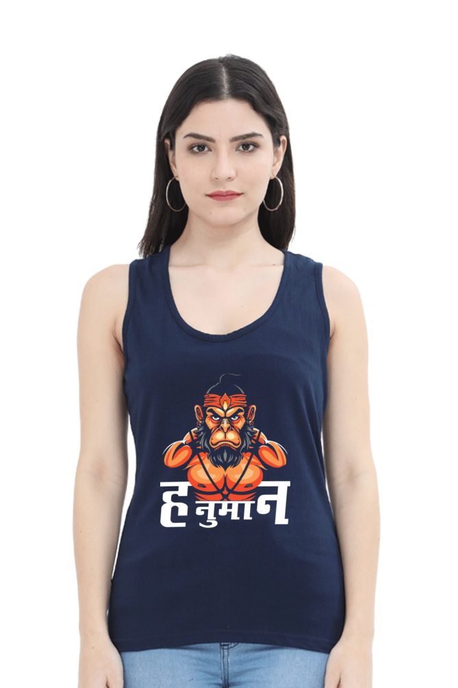 Hanuman Sacred StrengthTank Top T-Shirts for Women Vastrdhamm