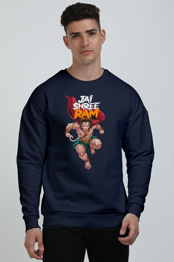 Hanuman Bhakti Devotion Oversized Sweatshirt T-Shirts for Men Vastrdhamm