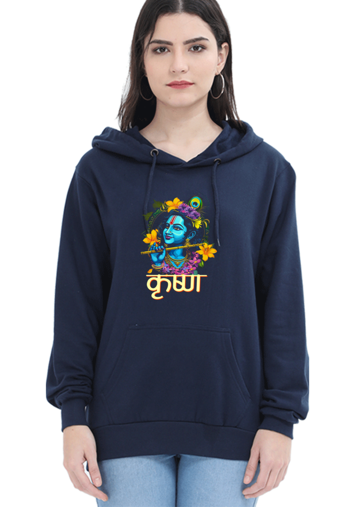 Shree Krishan Govardhan Protector Hoodie Sweatshirt T-Shirts for Women Vastrdhamm