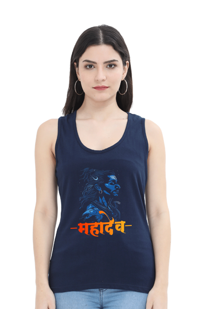 Shiv Ji Kailash Tank Top T-Shirts for Women Vastrdhamm