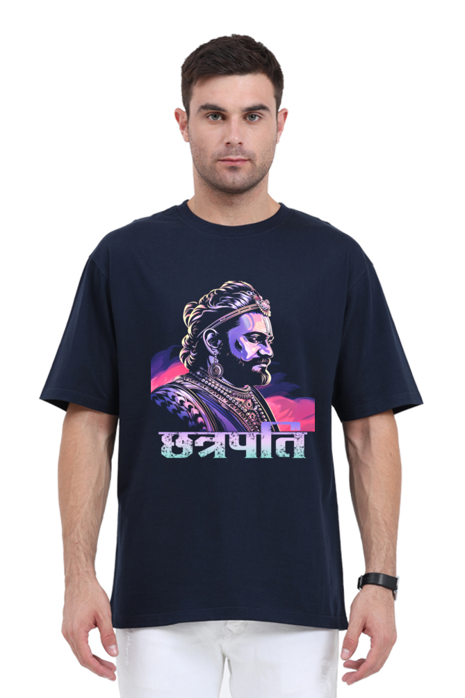 Shivaji Maharaj Courage Oversized Classic T-Shirts for Men Vastrdhamm