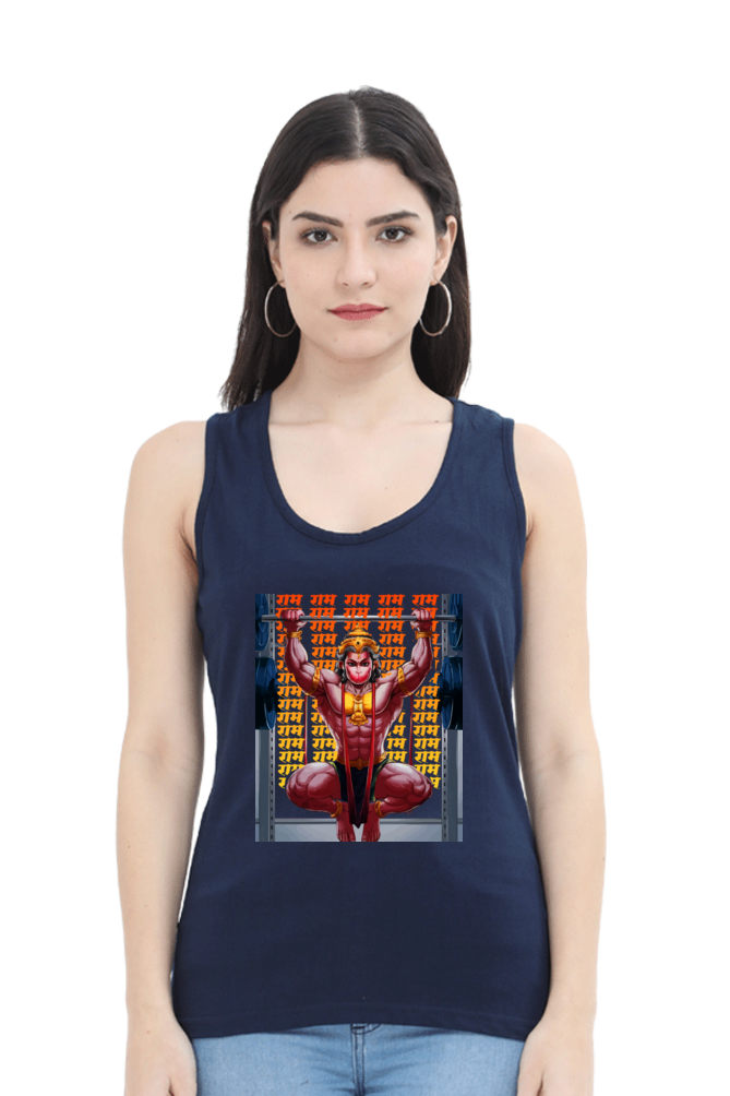 Hanuman Divine EnergyTank Top T-Shirts for Women Vastrdhamm