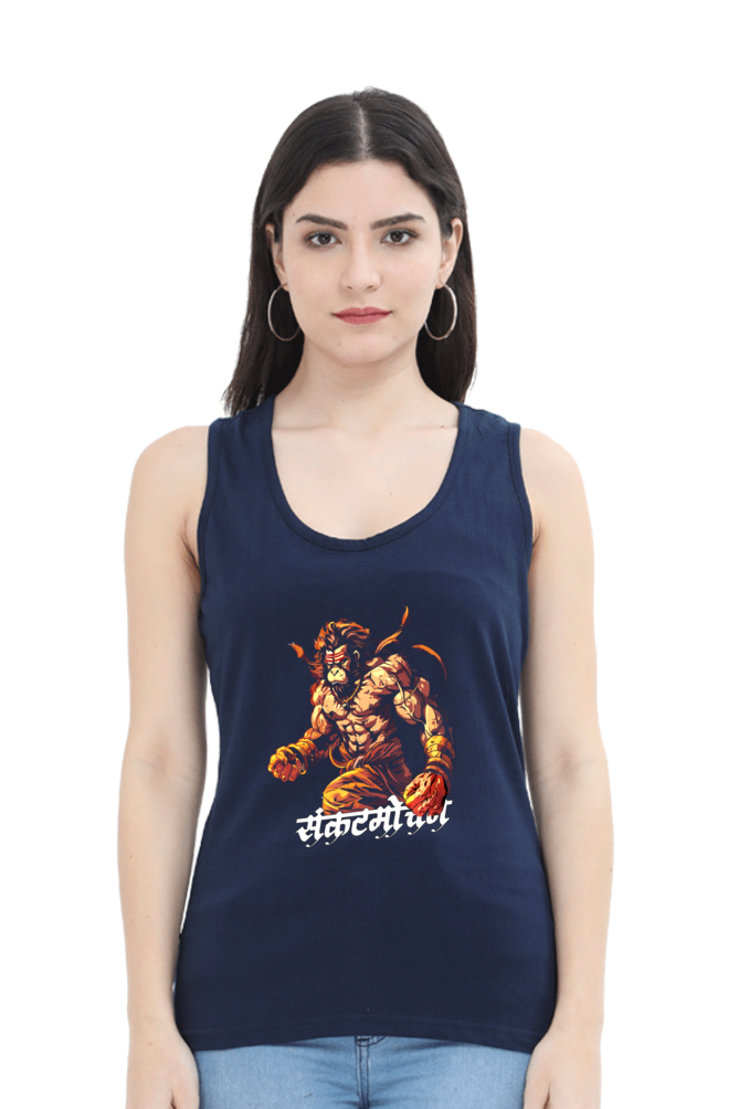 Hanuman DevoteeTank Top T-Shirts for Women Vastrdhamm