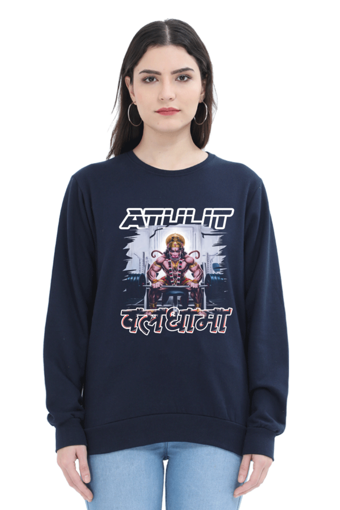 Hanuman Bhakti WarriorSweatshirt T-Shirts for Women Vastrdhamm