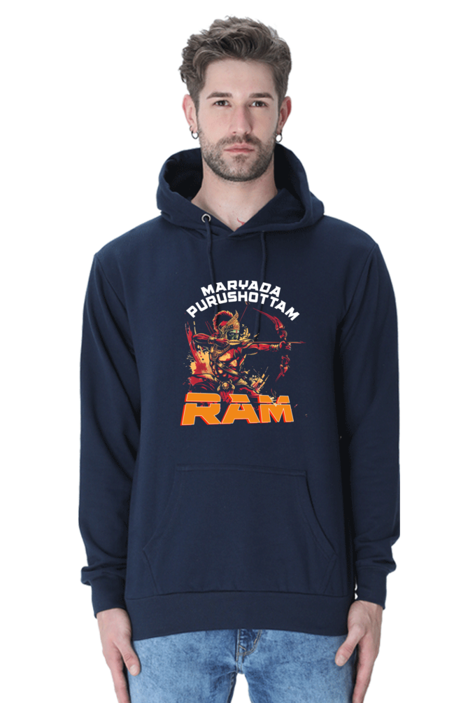 Ram Ji Divine Protector Hoodie Sweatshirt T-Shirts  for Men Vastrdhamm