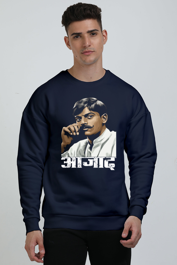 Chandra Shekhar Azad Revolution Oversized Sweatshirt T-Shirts for Men Vastrdhamm