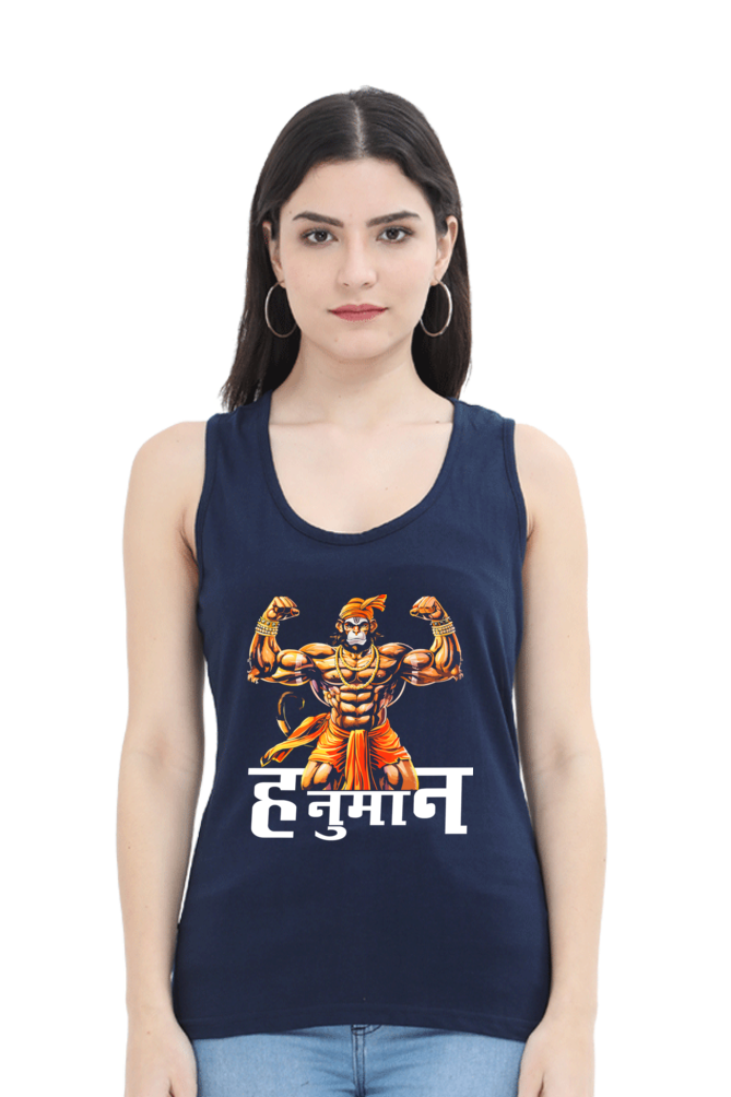 Hanuman Devotional WarriorTank Top T-Shirts for Women Vastrdhamm