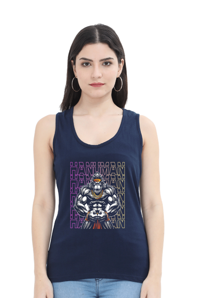 Hanuman Unbreakable SpiritTank Top T-Shirts for Women Vastrdhamm