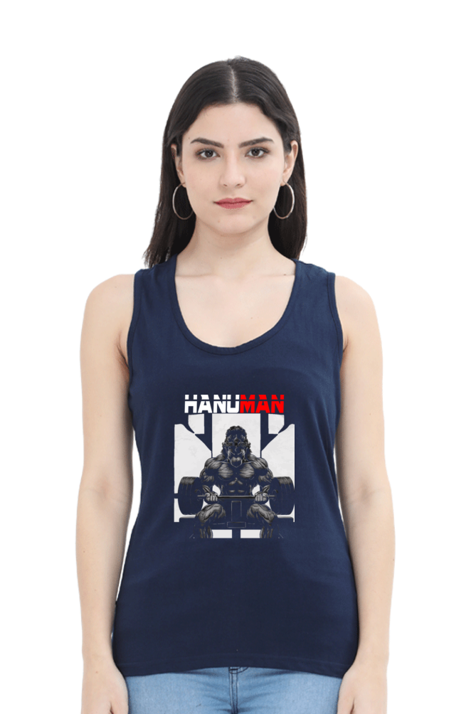 Hanuman Devotional SpiritTank Top T-Shirts for Women Vastrdhamm