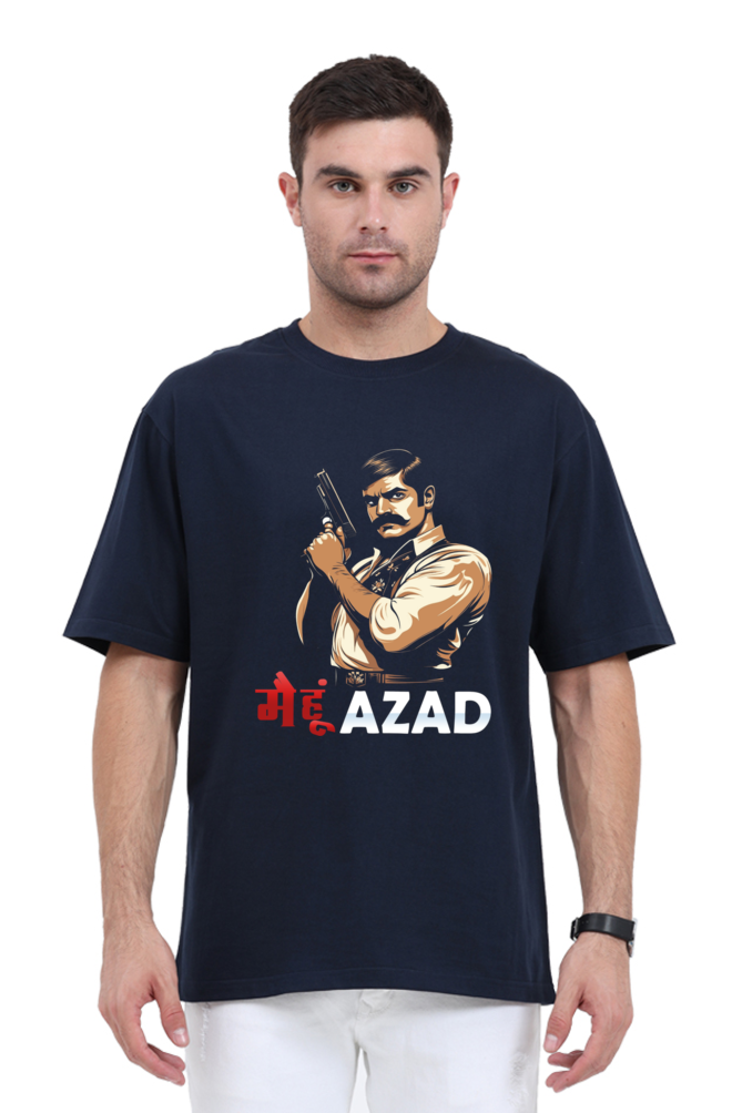 Chandra Shekhar Azad Courage Oversized Classic T-Shirts for Men Vastrdhamm