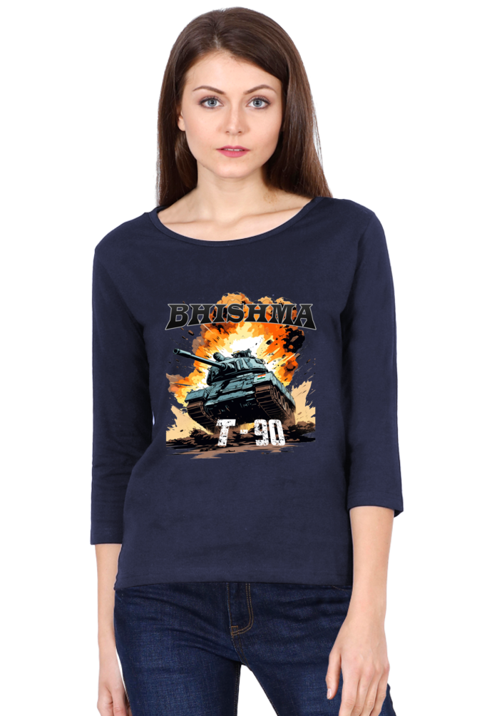 Bhishma T-90 Pride Round Neck Full Sleeve T-Shirts for Women Vastrdhamm