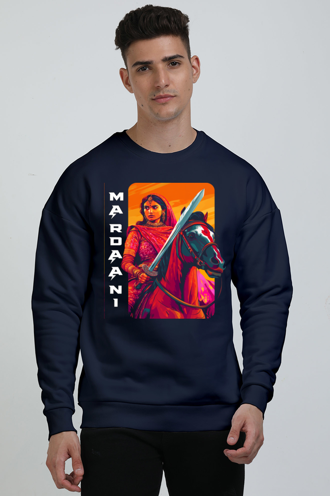 Lakshmi Bai Warrior Spirit Oversized Sweatshirt T-Shirts for Men Vastrdhamm