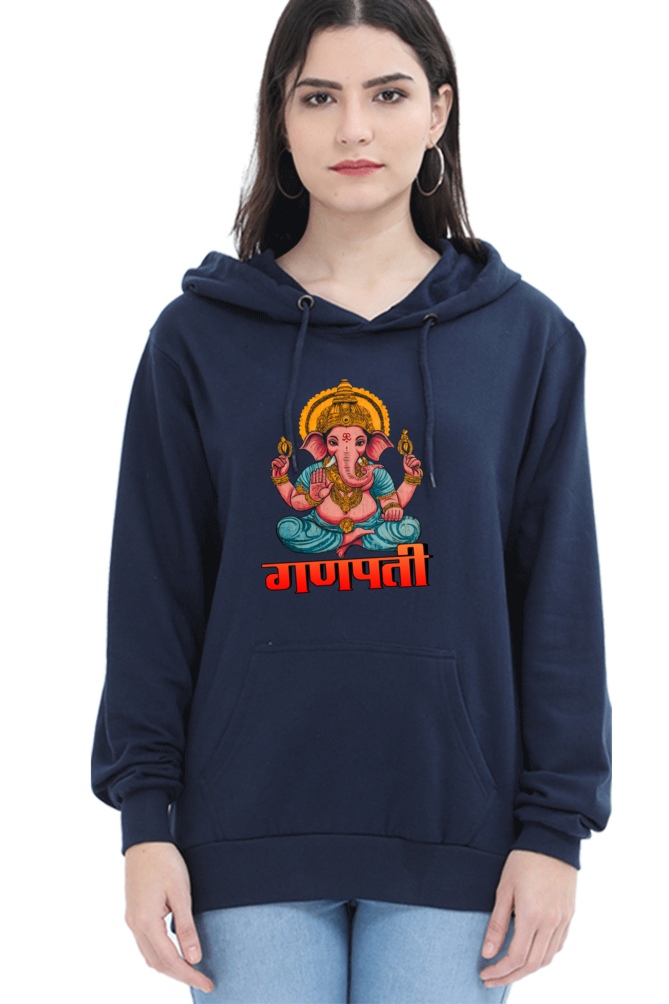 Ganesha WisdomHoodie Sweatshirt T-Shirts for Women Vastrdhamm