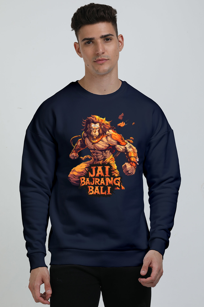 Hanuman Devotee Oversized Sweatshirt T-Shirts for Men Vastrdhamm