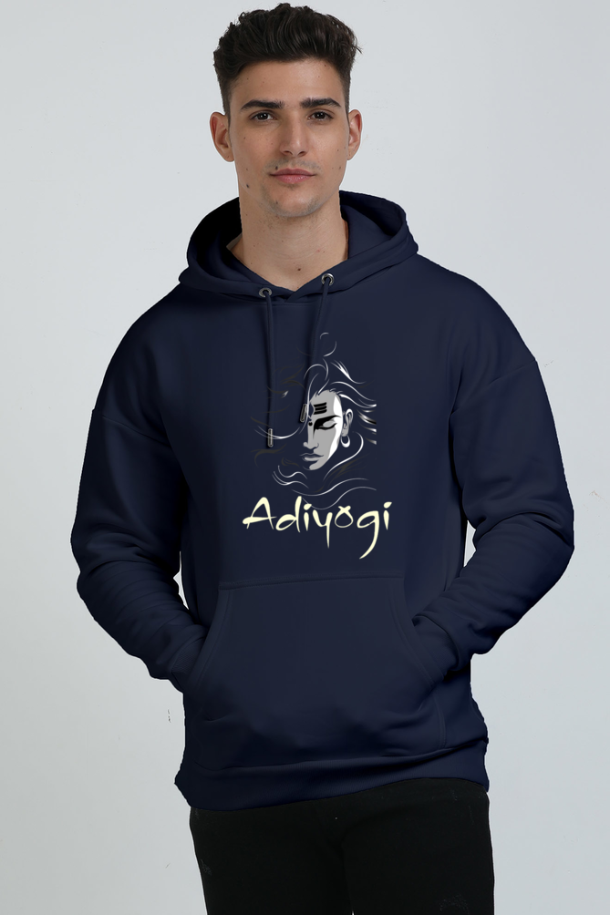 Shiv Ji Nataraja Oversized Hooded Sweatshirt T-Shirts  for Men Vastrdhamm