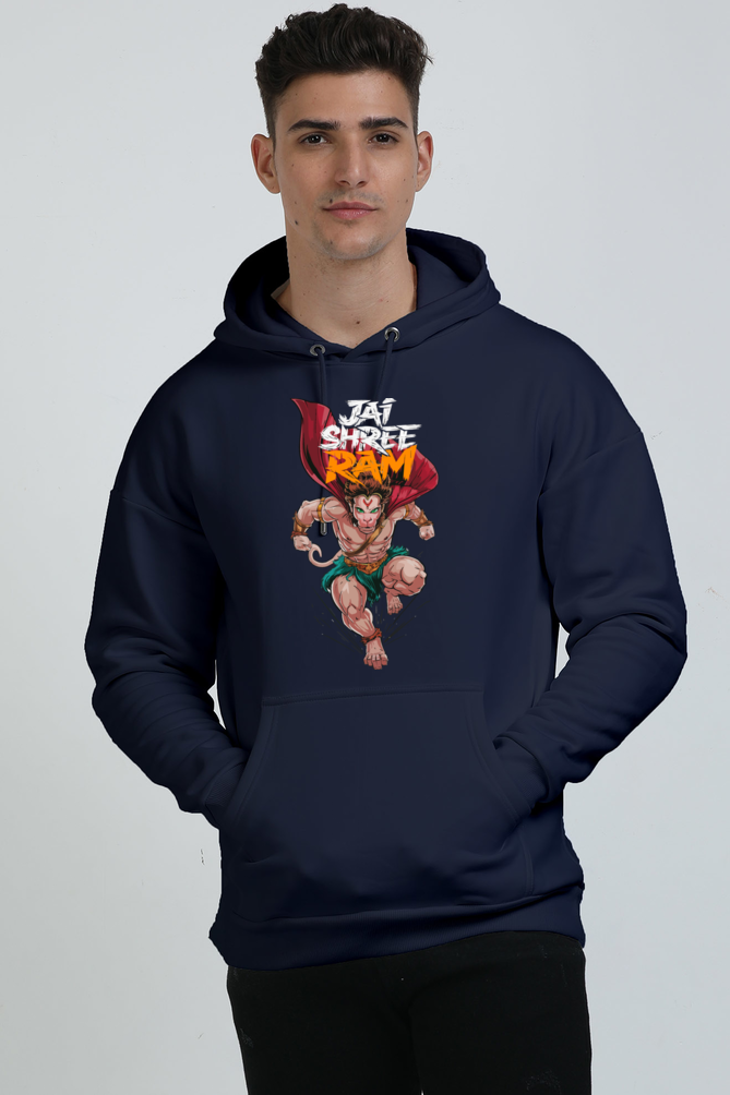 Hanuman Immortal Strength Oversized Hooded Sweatshirt T-Shirts for Men Vastrdhamm