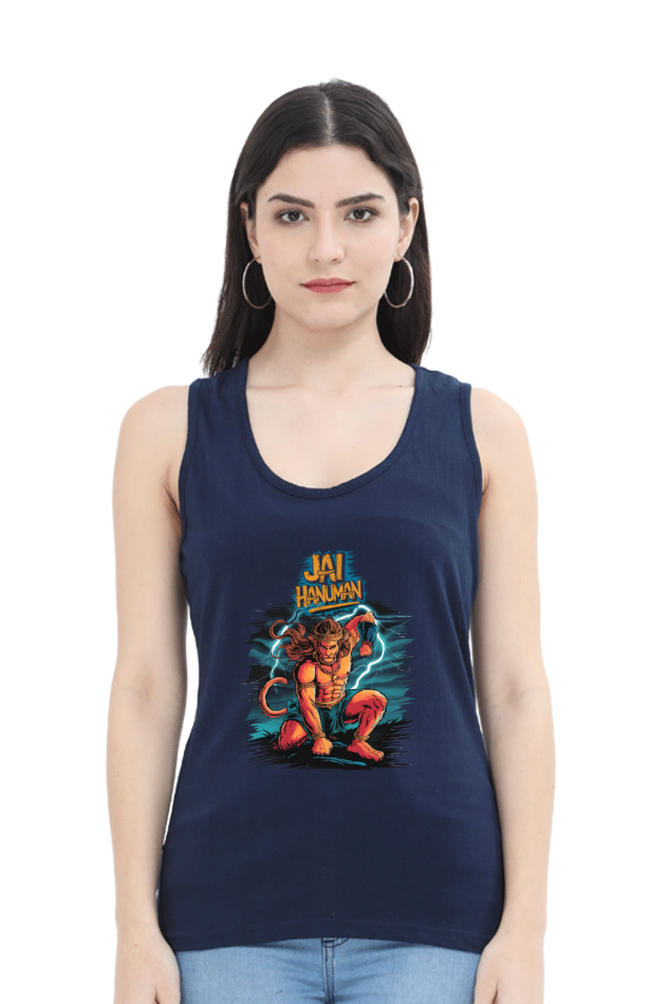 Hanuman Divine DynamoTank Top T-Shirts for Women Vastrdhamm