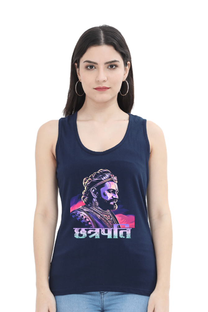 Shivaji Maharaj Courage Tank Top T-Shirts for Women Vastrdhamm