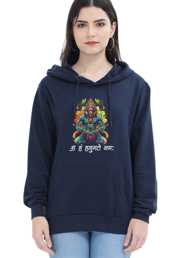 Hanuman Devotional PowerHoodie Sweatshirt T-Shirts for Women Vastrdhamm