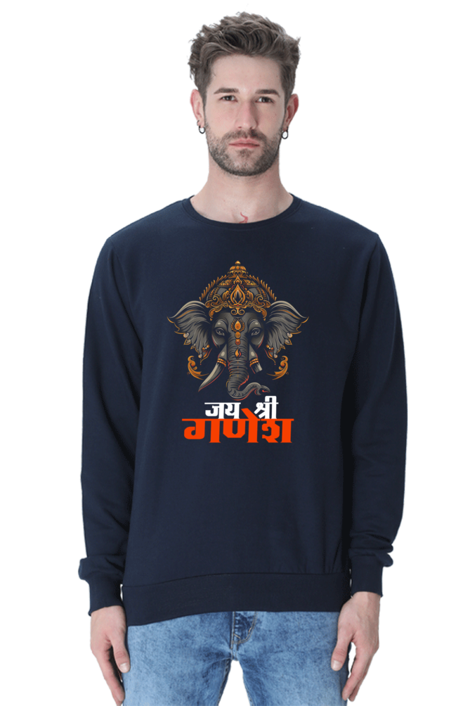 Ganesha Devotion Sweatshirt T-Shirts for Men Vastrdhamm