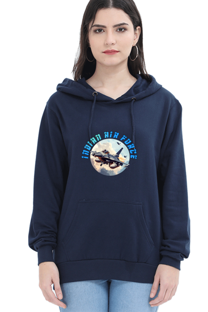 Sky Warriors: Indian Air Force Hoodie Sweatshirt T-Shirts for Women Vastrdhamm