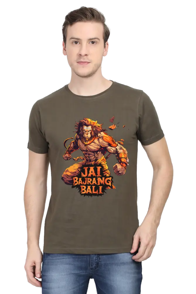 Hanuman in Meditation T-Shirt | Regular Fit Vastrdhamm