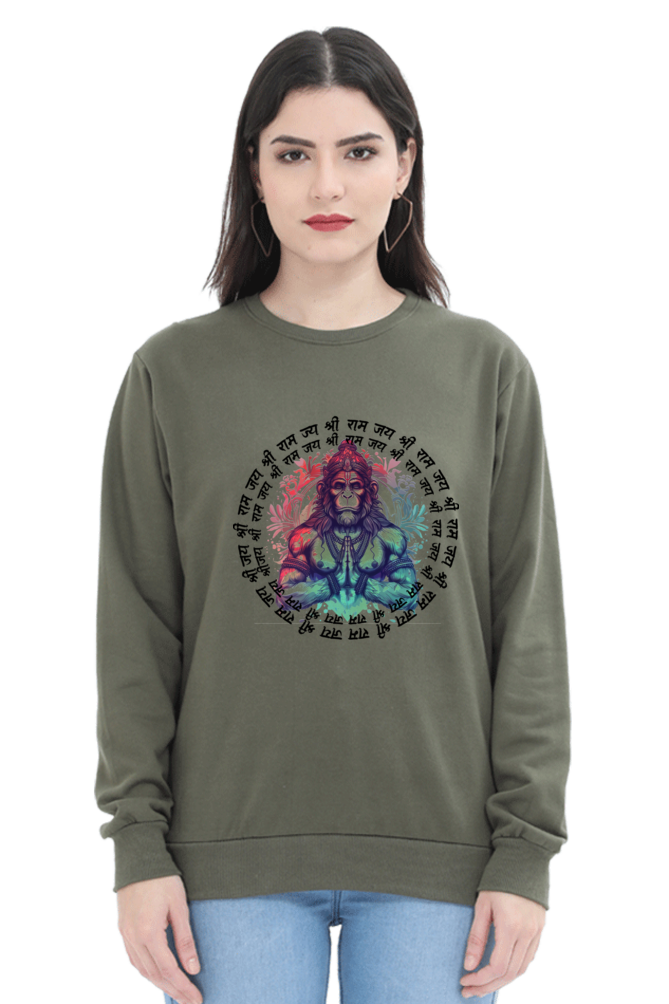 Hanuman Unyielding StrengthSweatshirt T-Shirts for Women Vastrdhamm