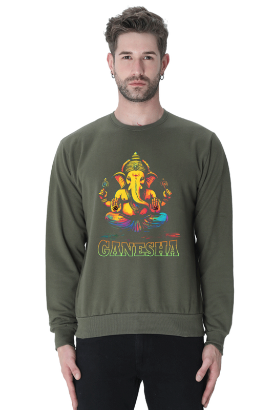 Ganesha Wisdom Sweatshirt T-Shirts for Men Vastrdhamm