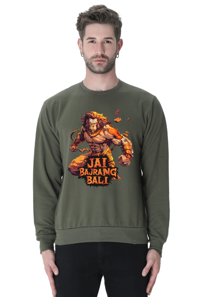 Hanuman Devotional Power Sweatshirt T-Shirts for Men Vastrdhamm