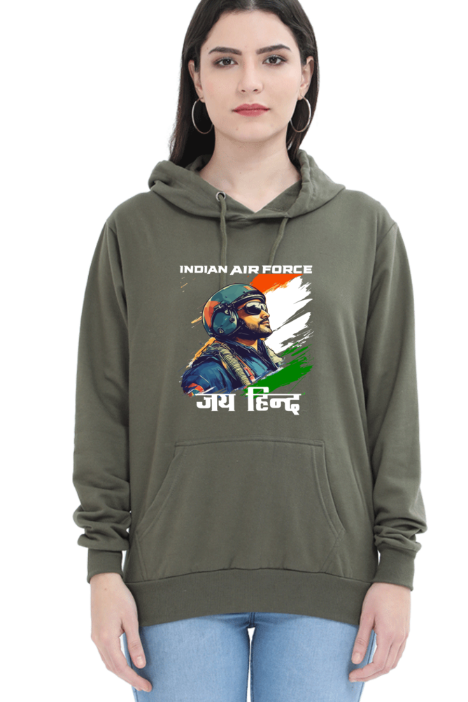 Blue Sky Defenders Indian Air Force. Hoodie Sweatshirt T-Shirts for Women Vastrdhamm