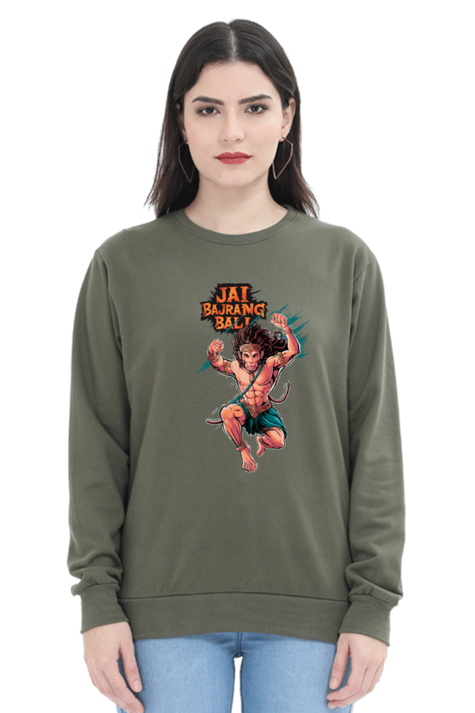 Hanuman Devotional HeroSweatshirt T-Shirts for Women Vastrdhamm