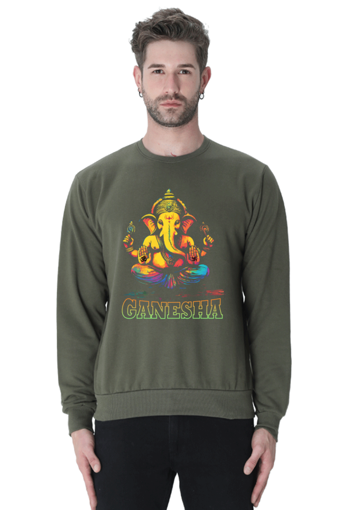 Ganesha Wisdom Sweatshirt T-Shirts for Men Vastrdhamm