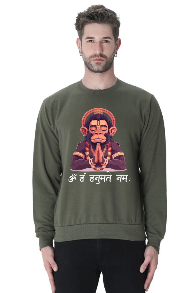 Hanuman Bhakti Power Sweatshirt T-Shirts for Men Vastrdhamm