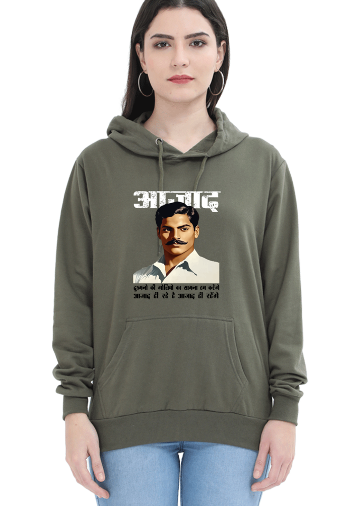 Chandra Shekhar Azad CourageHoodie Sweatshirt T-Shirts for Women Vastrdhamm