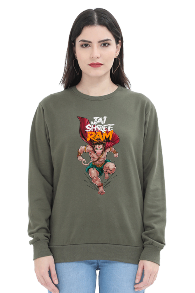 Hanuman Divine FaithSweatshirt T-Shirts for Women Vastrdhamm