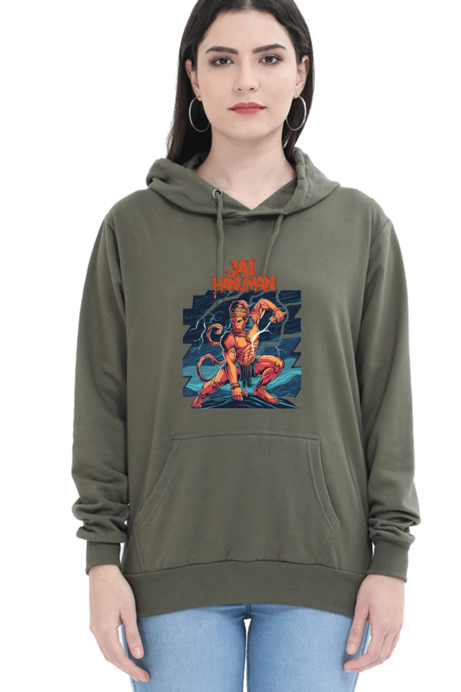 Hanuman Valor UnleashedHoodie Sweatshirt T-Shirts for Women Vastrdhamm