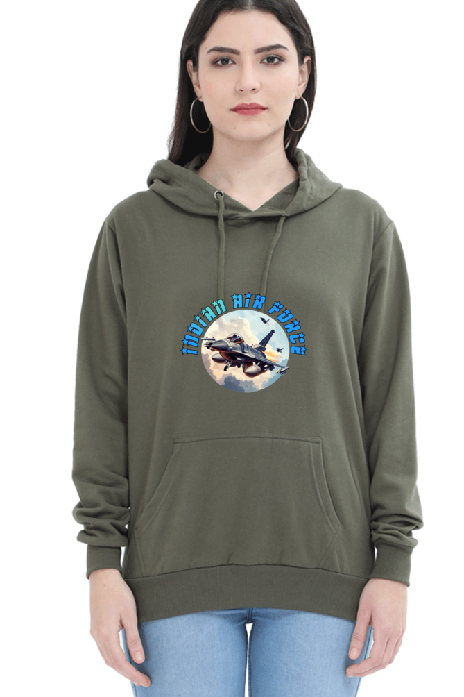 Sky Warriors: Indian Air Force Hoodie Sweatshirt T-Shirts for Women Vastrdhamm