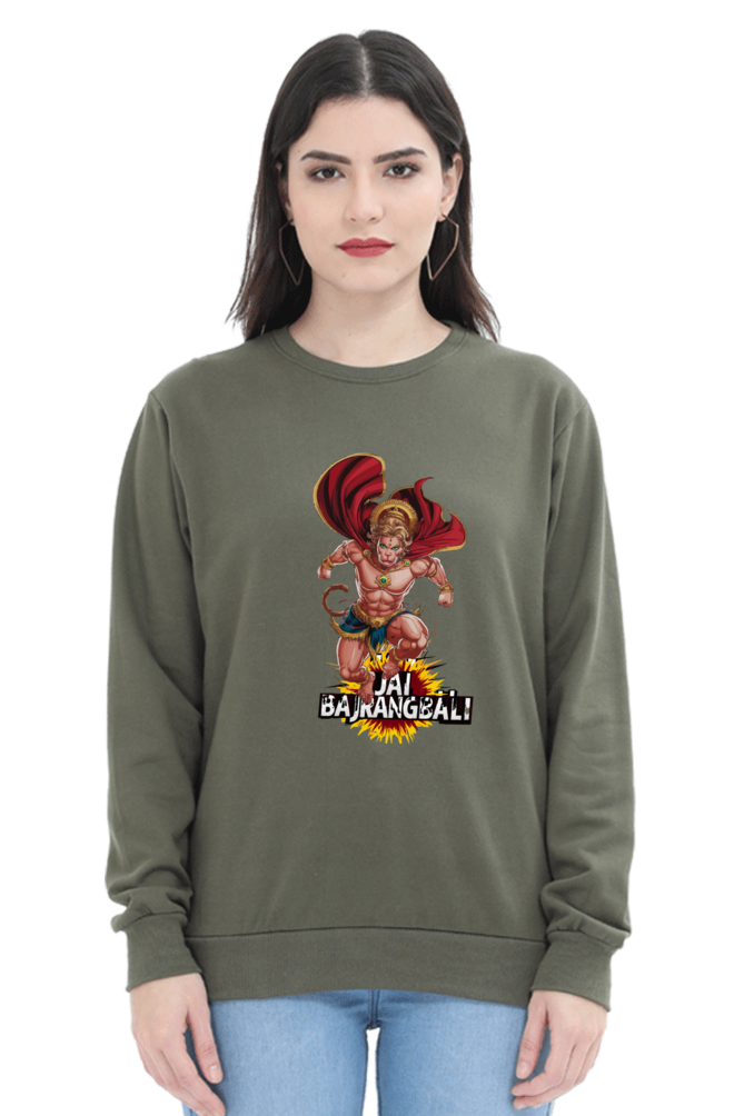 Hanuman Valor UnleashedSweatshirt T-Shirts for Women Vastrdhamm