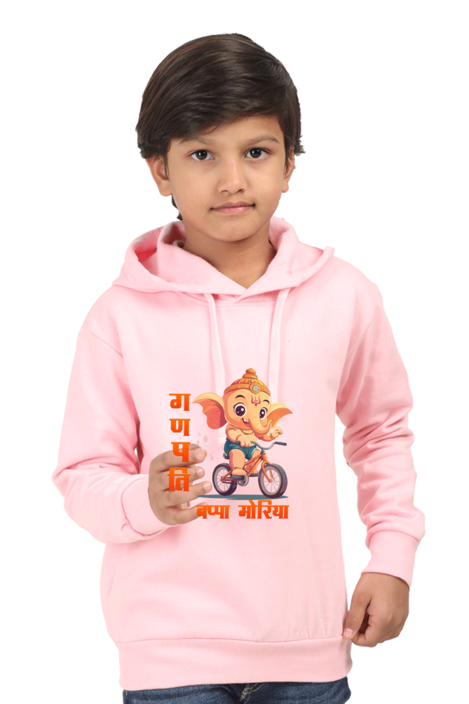 Ganesha Devotion Hoodie Sweatshirt  T-Shirts for Boy Vastrdhamm