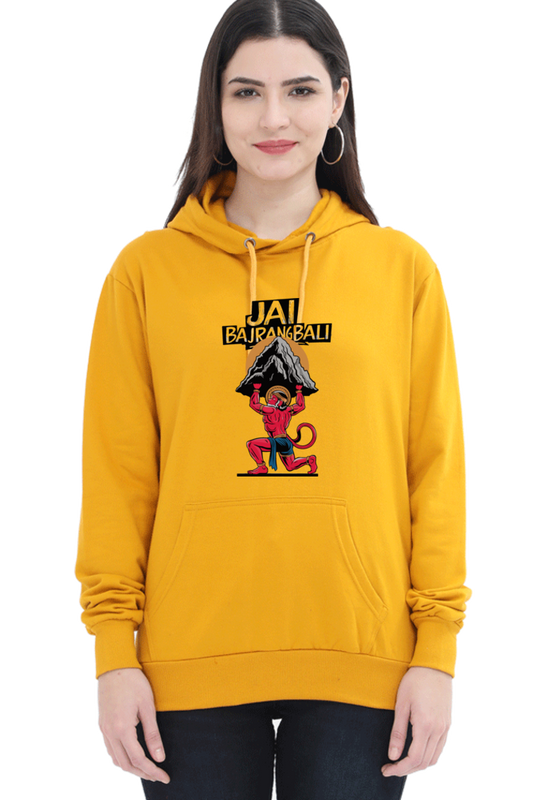 Hanuman Devotional WarriorHoodie Sweatshirt T-Shirts for Women Vastrdhamm