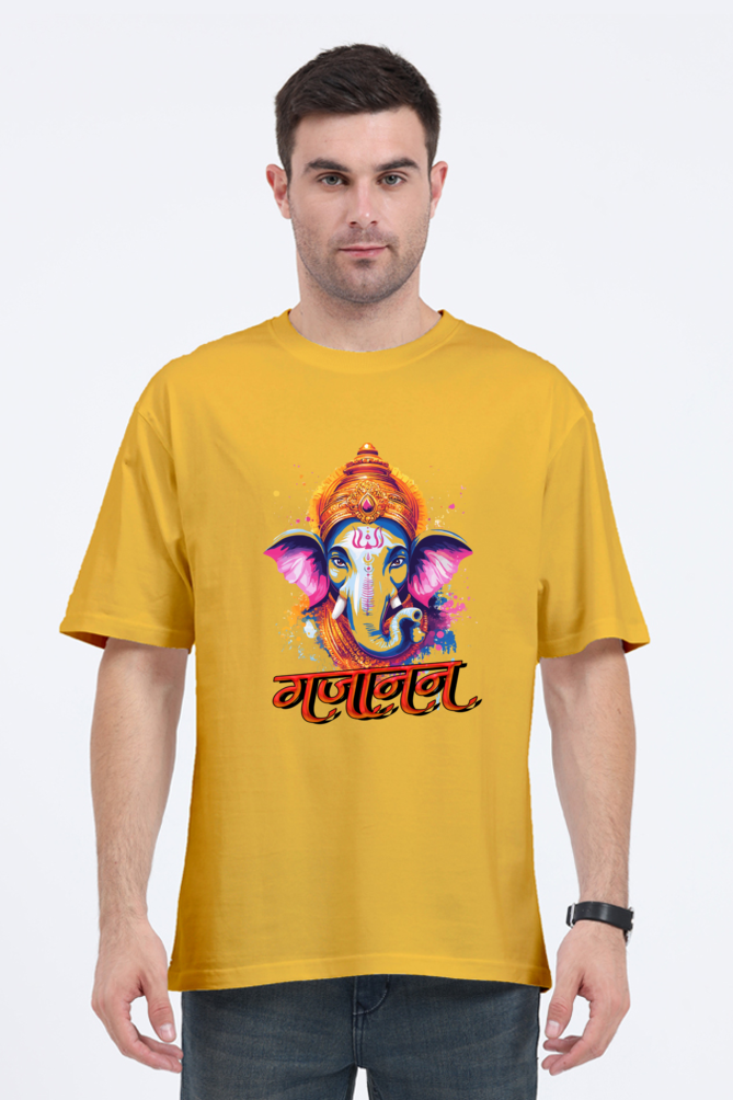 Ganesha Blessings Oversized Classic T-Shirts for Men Vastrdhamm