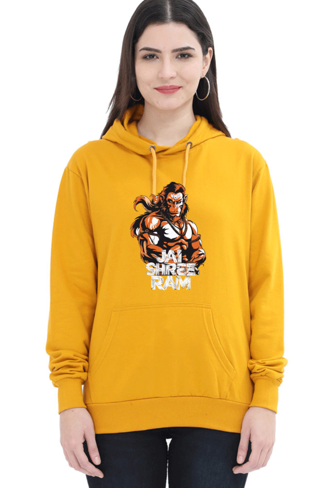 Hanuman Jai Shree RamHoodie Sweatshirt T-Shirts for Women Vastrdhamm