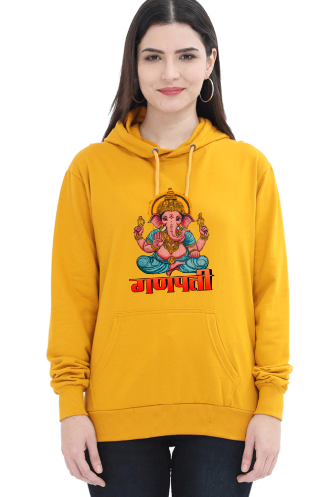 Ganesha WisdomHoodie Sweatshirt T-Shirts for Women Vastrdhamm