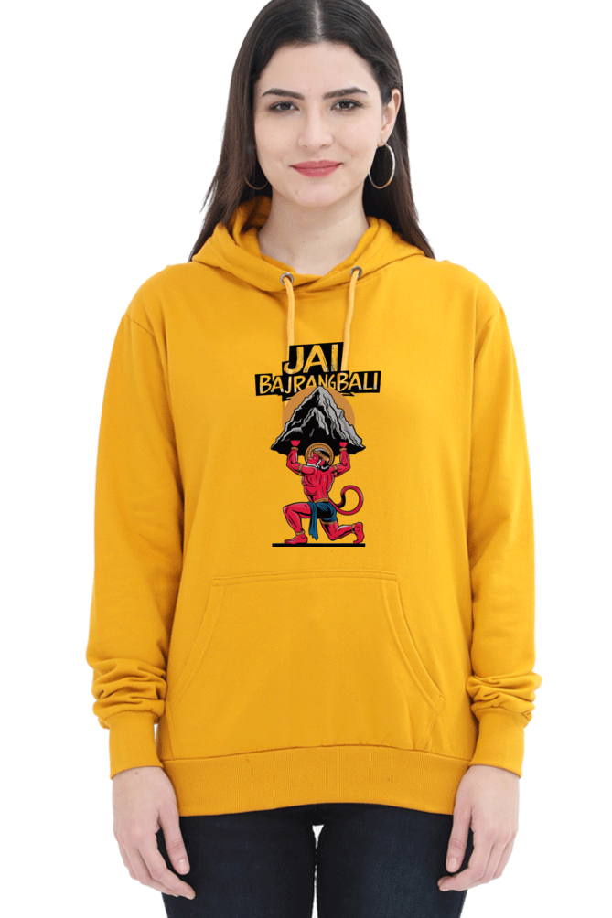 Hanuman Devotional WarriorHoodie Sweatshirt T-Shirts for Women Vastrdhamm