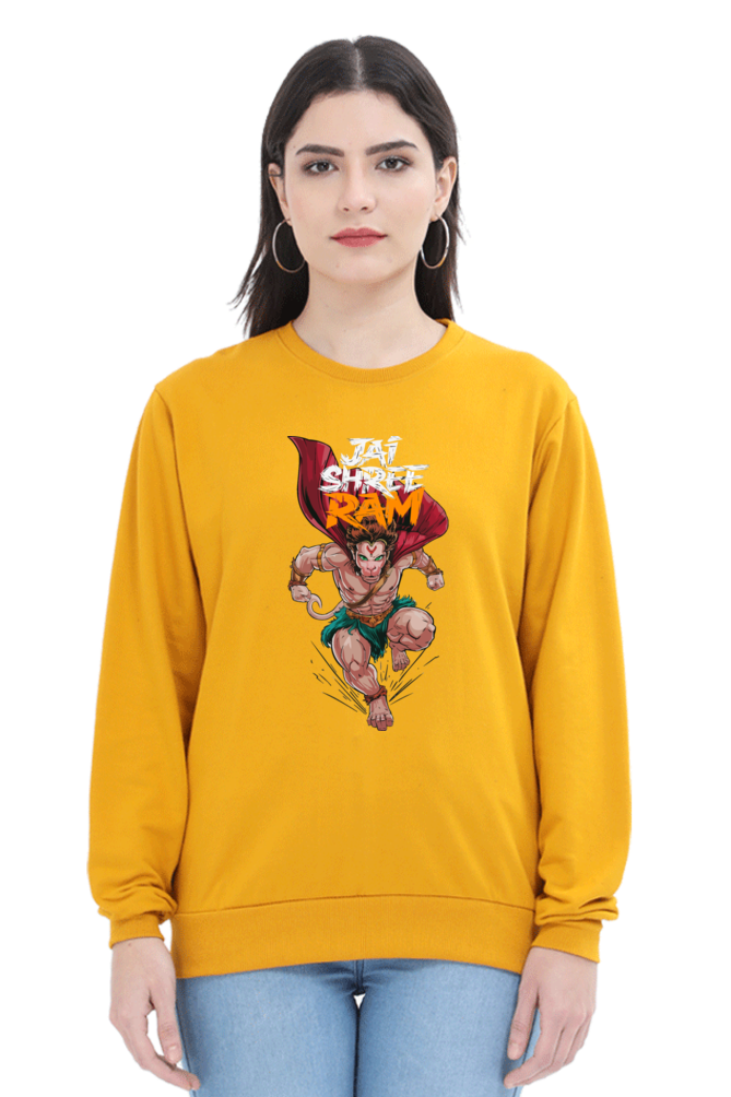 Hanuman Divine FaithSweatshirt T-Shirts for Women Vastrdhamm